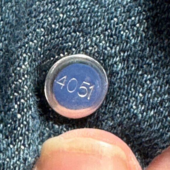 Levi's Jean Jacket Mens L Blue Stone Washed Denim Trucker Western Cowboy Y2K - Picture 7 of 12